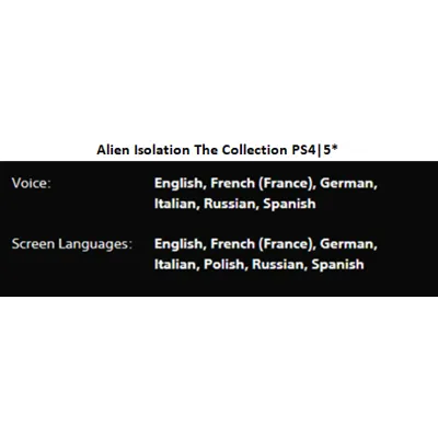 Alien Isolation The Collection PS4|5* П2 Аренда от 7 дней - irongamers.ru