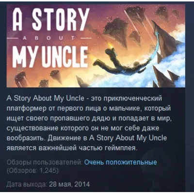 A Story About My Uncle STEAM KEY REGION GLOBAL+РОССИЯ - irongamers.ru