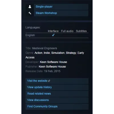 Medieval Engineers (Steam Gift / RU) - irongamers.ru