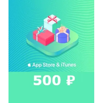 App Store iTunes 500руб РФ подарочная карта пополнения₽ - irongamers.ru