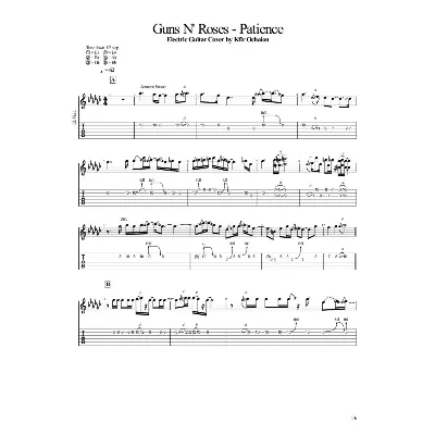 Табы Kfir Ochaion Guns N&acute; Roses - Patience - Electric - irongamers.ru