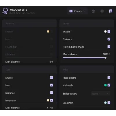 Купить чит Medusa Lite для игры DayZ с Wallhack, ESP - irongamers.ru