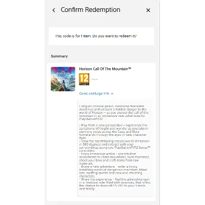 Код (Ключ) Horizon Call of the Mountain VR2 PS5 TR PL UA - irongamers.ru