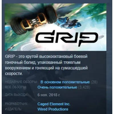 GRIP: Combat Racing АВТОДОСТАВКА STEAM GLOBAL МГНОВЕННО ЛИЦЕНЗИЯ - irongamers.ru