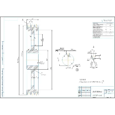 Чертеж и 3D модель шкив клиноременной передачи ведомый D=355 - irongamers.ru