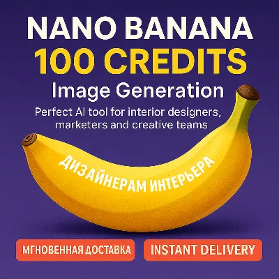 Nano Banana — 100 генераций изображений - irongamers.ru