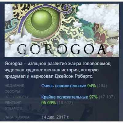 Gorogoa АВТОДОСТАВКА STEAM GLOBAL МГНОВЕННО ЛИЦЕНЗИЯ - irongamers.ru