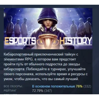 Esports History АВТОДОСТАВКА STEAM GLOBAL МГНОВЕННО ЛИЦЕНЗИЯ - irongamers.ru