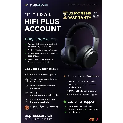 TIDAL HiFi PLUS СЧЕТ ⏳ 1/2МЕСЯЦА ГАРАНТИЯ - irongamers.ru