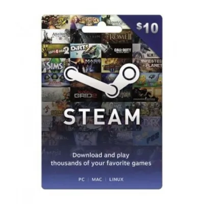 ⭐10 $ USD Steam Wallet Card US account - irongamers.ru