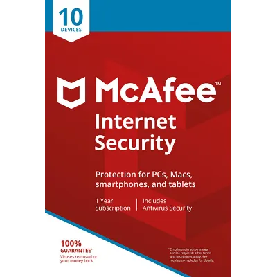 McAfee Internet Security 10 Devices 1 Year GLOBAL KEY - irongamers.ru