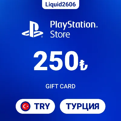 24/7 | Карта пополнения PSN 250 TRY (Лиры Турция) - irongamers.ru