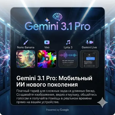 Активирую Gemini pro 3.7| 6 месяцев на ваш аккаунт без входа , Veo, 5 ТБ |Omni flash - irongamers.ru