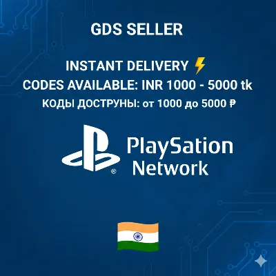 PlayStation Card(PSN)1000-5000 INR(Rupees) India Gift card - irongamers.ru