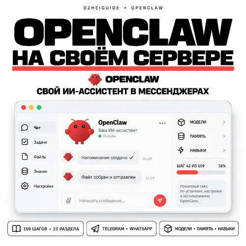 OpenClaw на своём сервере: свой ИИ-ассистент в мессенджерах