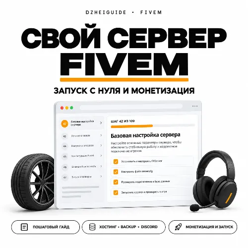 Свой игровой сервер FiveM (GTA RP) - запуск с нуля и монетизация