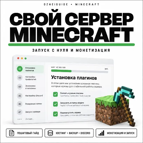 Свой игровой сервер Minecraft (Майнкрафт): запуск с нуля, монетизация