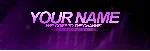 Psd-шаблон баннер (шапки) для Twitch Neon - irongamers.ru