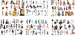 векторный клипарт девушки. женщины, девушки в векторе - irongamers.ru
