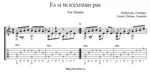 Es si tu n&acute;existais pas (Joe Dassin). Табулатура и ноты - irongamers.ru