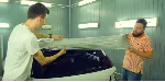 Оклейка спойлера на хетчбеке