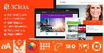 WP 3clicks responsive wordpres theme русский перевод
