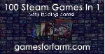 Рандомный Steam Ключ (100 игр с карточками!)