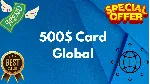 500$ Card Global All Services/Subscriptions/Others - irongamers.ru