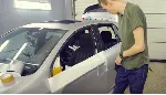 Оклейка передней двери со всеми нюансами