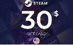 Steam Wallet Gift Card $30 USD