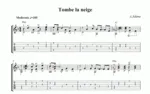S.Adamo - Tombe la neige (С.Адамо - Падает снег) ноты
