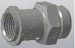 20.006 корпус. Трехмерная модель 3D-модель в компасе