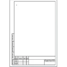A4 (А4) рамка в формате docx вертикальная