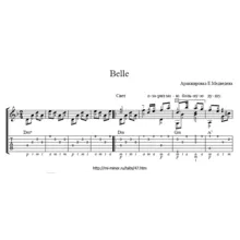 Belle из мюзикла Notre-Dame de Paris Ноты и табулатура