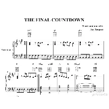 The Final Countdown. Europa. Ноты аккордеон фортепиано