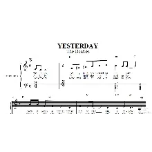 beatles yesterday (ноты для аккордеона, баяна)