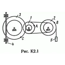 Решение задачи К2 рис 1 усл 0 (вариант 10) Тарг С.М. 89