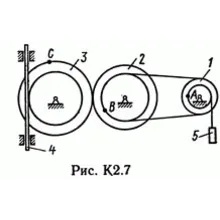 Решение задачи К2 рис 7 усл 2 (вариант 72) Тарг С.М. 89