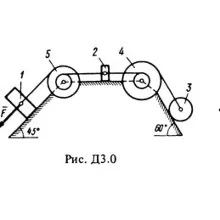 Решение задачи Д3 В01 (рис. 0 усл. 1) термех Тарг 1988
