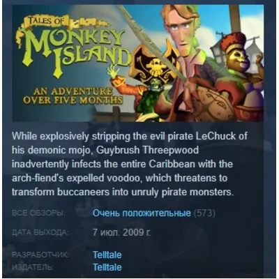 Tales of Monkey Island Complete STEAM GLOBAL LICENSE - irongamers.ru