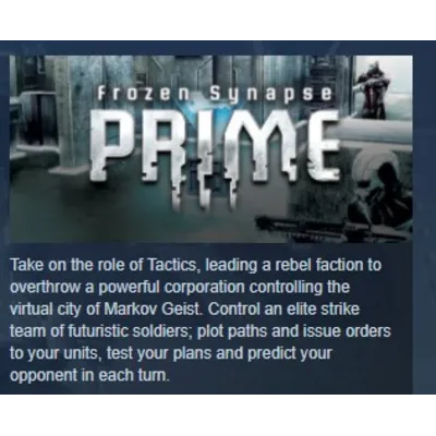 Frozen Synapse Prime 2 in 1 STEAM KEY GLOBAL+РОССИЯ - irongamers.ru