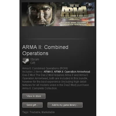 ARMA II Combined Operations + DayZ - STEAM Gift / ROW - irongamers.ru
