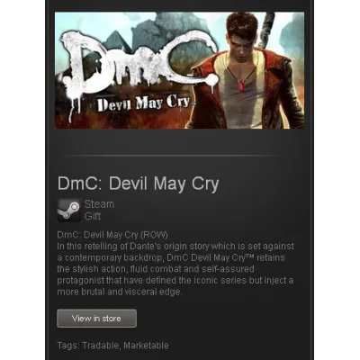 DmC: Devil May Cry - STEAM Gift - Region Free / ROW - irongamers.ru