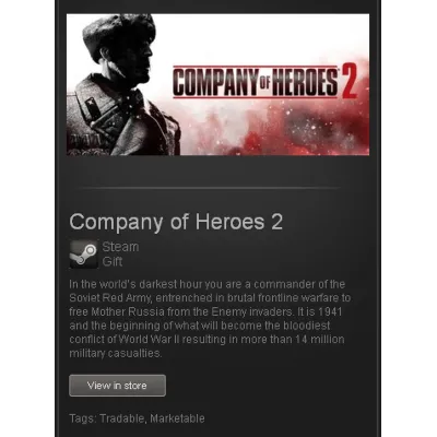 Company of Heroes 2 - STEAM Gift - Region Free / ROW - irongamers.ru