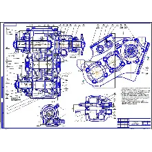 Чертеж Раздаточная коробка ГАЗ-66