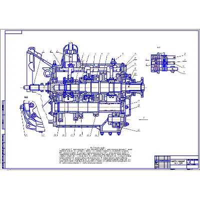 Чертеж Коробка передач Газ 3309 - irongamers.ru