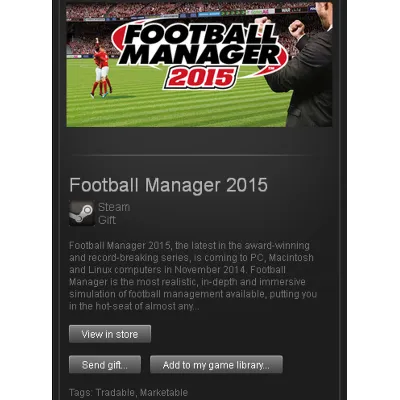 Football Manager 2015 - STEAM Gift - Region RU+CIS+UA - irongamers.ru
