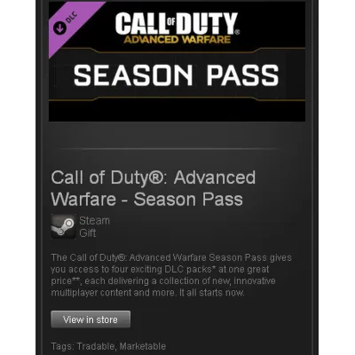 Call of Duty: AW - Season Pass - STEAM Gift Region Free - irongamers.ru
