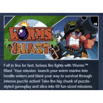 Worms Blast STEAM KEY REGION GLOBAL+РОССИЯ - irongamers.ru