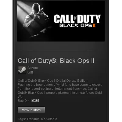 Call of Duty Black Ops II Digital Deluxe STEAM Gift ROW - irongamers.ru